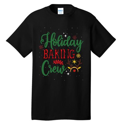 Funny Groovy Xmas Holiday Baking Crew Retro Merry Christmas Tall T-Shirt