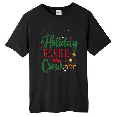 Funny Groovy Xmas Holiday Baking Crew Retro Merry Christmas Tall Fusion ChromaSoft Performance T-Shirt