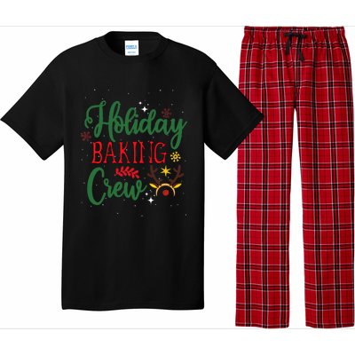 Funny Groovy Xmas Holiday Baking Crew Retro Merry Christmas Pajama Set