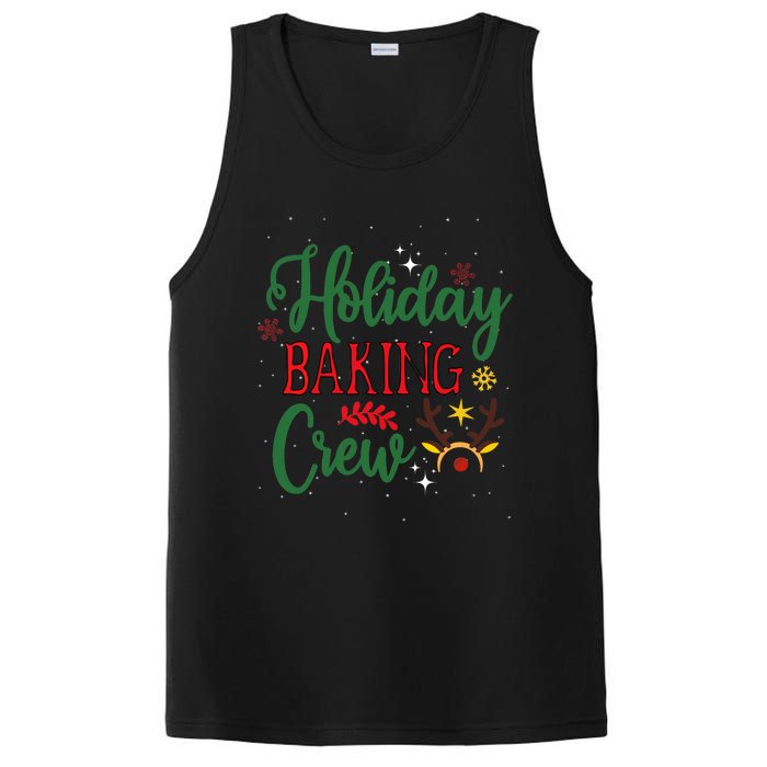 Funny Groovy Xmas Holiday Baking Crew Retro Merry Christmas PosiCharge Competitor Tank