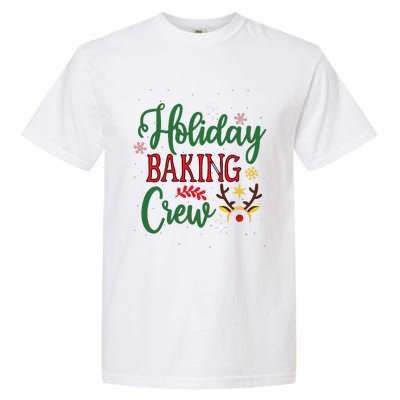 Funny Groovy Xmas Holiday Baking Crew Retro Merry Christmas Garment-Dyed Heavyweight T-Shirt