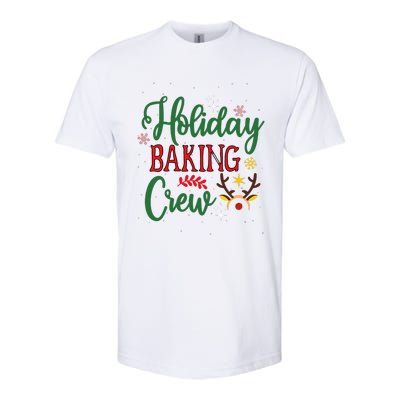 Funny Groovy Xmas Holiday Baking Crew Retro Merry Christmas Softstyle CVC T-Shirt