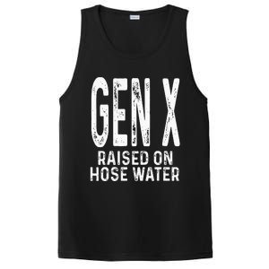 Funny Gen X Raised On Hose Water Humor Generation X Design PosiCharge Competitor Tank