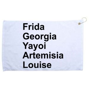 Frida Georgia Yayoi Artemisia Louise Grommeted Golf Towel