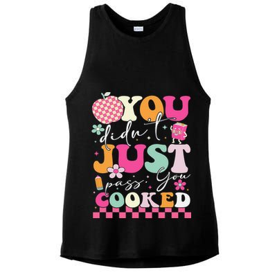 Funny Groovy You Didnt Just Pass You Cooked Teacher School Ladies PosiCharge Tri-Blend Wicking Tank