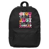 Funny Groovy You Didnt Just Pass You Cooked Teacher School 16 in Basic Backpack