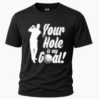 Funny Golfing Your Hole Is My Goal Cooling Performance Crew T-Shirt