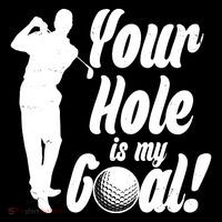 Funny Golfing Your Hole Is My Goal 16 in Basic Backpack