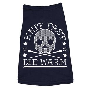 Funny Gothic Yarn Skull Knitting Needles Knit Fast Die Warm Doggie Tank