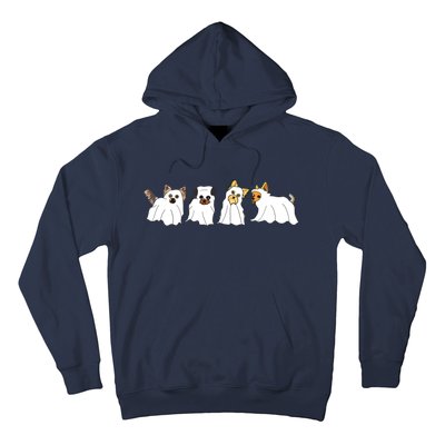 Funny Ghost Yorkshire Terrier Yorkie Dog Lover Halloween Day Hoodie