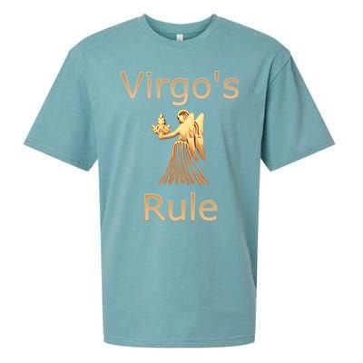 Fun Golden Zodiac Virgos Rule Gift Great Gift Sueded Cloud Jersey T-Shirt