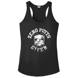 Funny Golf Zero Putts Given Ladies PosiCharge Competitor Racerback Tank