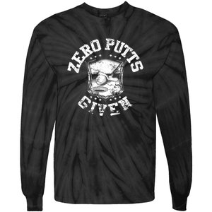 Funny Golf Zero Putts Given Tie-Dye Long Sleeve Shirt