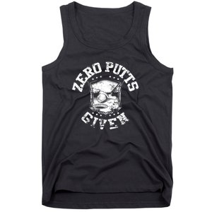 Funny Golf Zero Putts Given Tank Top