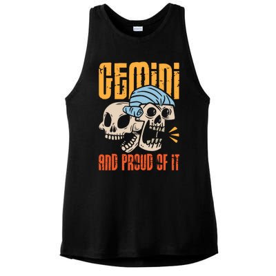 Funny Gemini Zodiac Sign Horoscope Astrology Great Gift Ladies PosiCharge Tri-Blend Wicking Tank