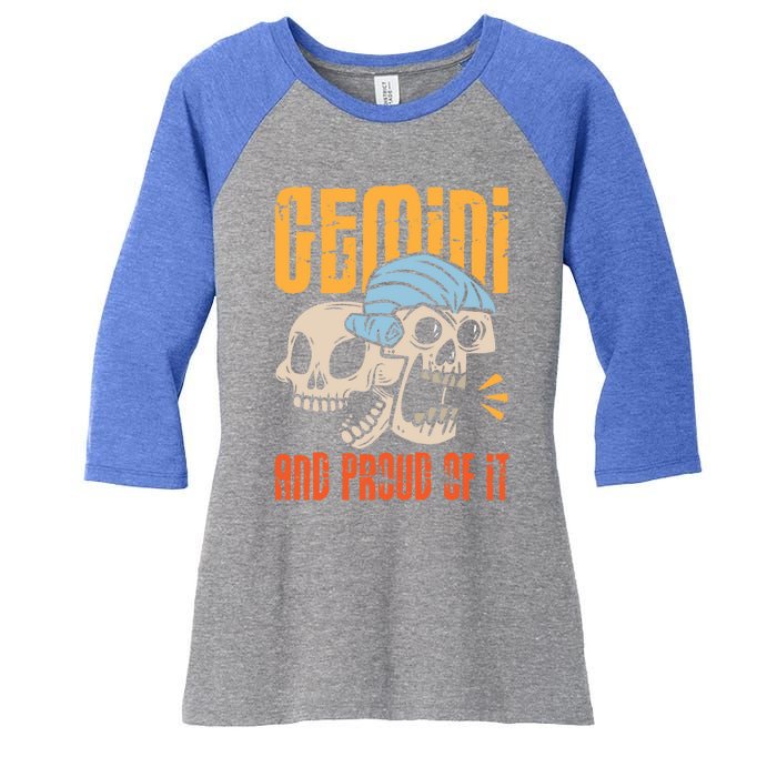 Funny Gemini Zodiac Sign Horoscope Astrology Great Gift Women's Tri-Blend 3/4-Sleeve Raglan Shirt