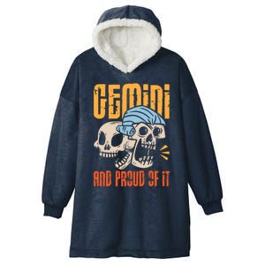 Funny Gemini Zodiac Sign Horoscope Astrology Great Gift Hooded Wearable Blanket