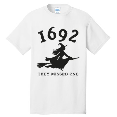 Funny Halloween 1692 They Missed One Salem Witch Tall T-Shirt