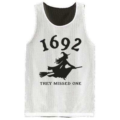 Funny Halloween 1692 They Missed One Salem Witch Mesh Reversible Basketball Jersey Tank