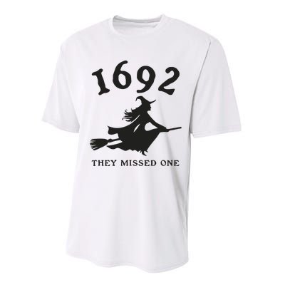 Funny Halloween 1692 They Missed One Salem Witch Performance Sprint T-Shirt