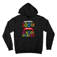 funny Happy 100th Day Of Kindergarten For Teacher Hoodie