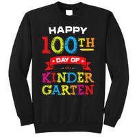 funny Happy 100th Day Of Kindergarten For Teacher Sweatshirt