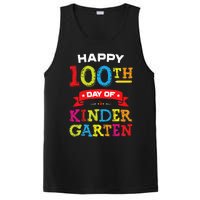 funny Happy 100th Day Of Kindergarten For Teacher PosiCharge Competitor Tank