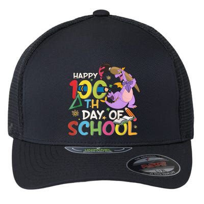 Figgment Happy 100th Days Of School Teacher Funny Student Love Flexfit Unipanel Trucker Cap