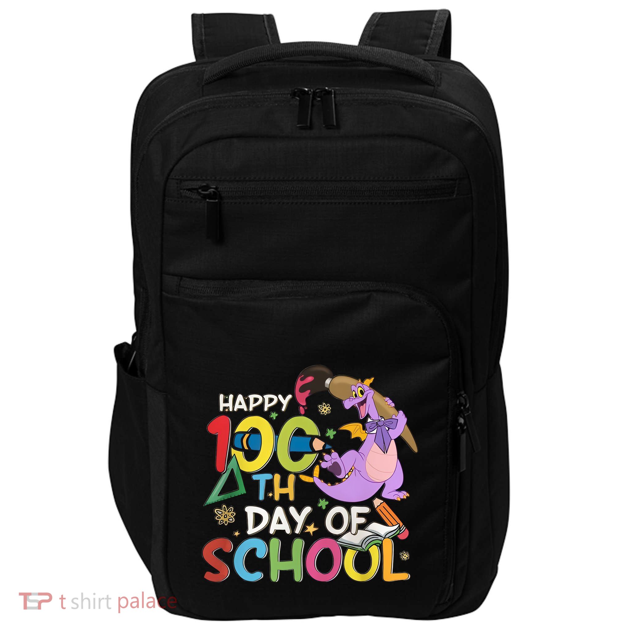 Figgment Happy 100th Days Of School Teacher Funny Student Love Impact Tech Backpack