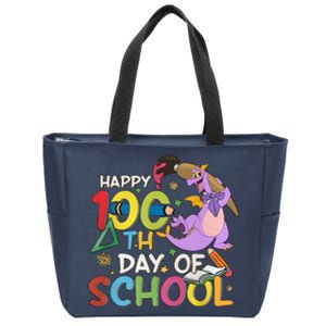 Figgment Happy 100th Days Of School Teacher Funny Student Love Zip Tote Bag