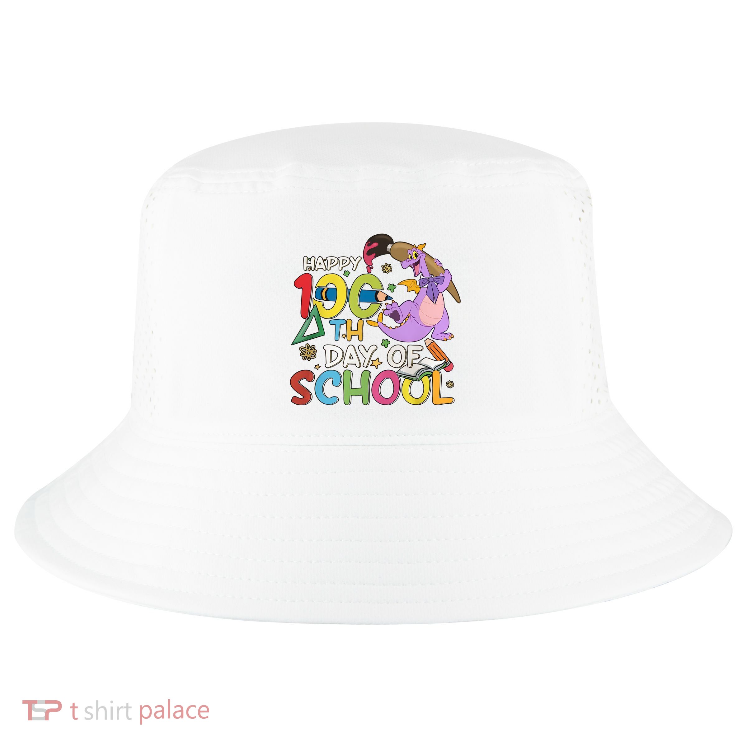 Figgment Happy 100th Days Of School Teacher Funny Student Love Cool Comfort Performance Bucket Hat