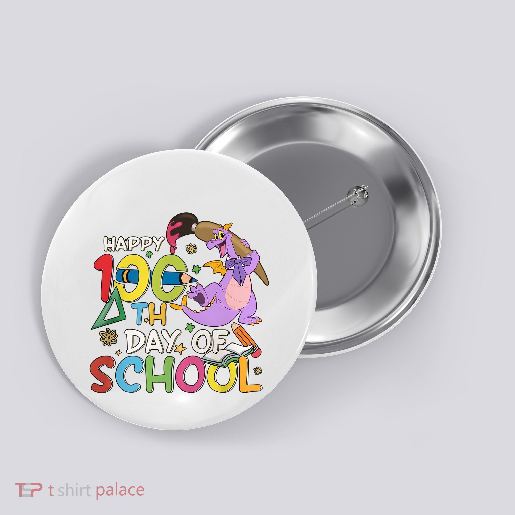 Figgment Happy 100th Days Of School Teacher Funny Student Love Button