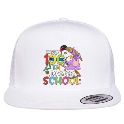 Figgment Happy 100th Days Of School Teacher Funny Student Love Flatbill Hat