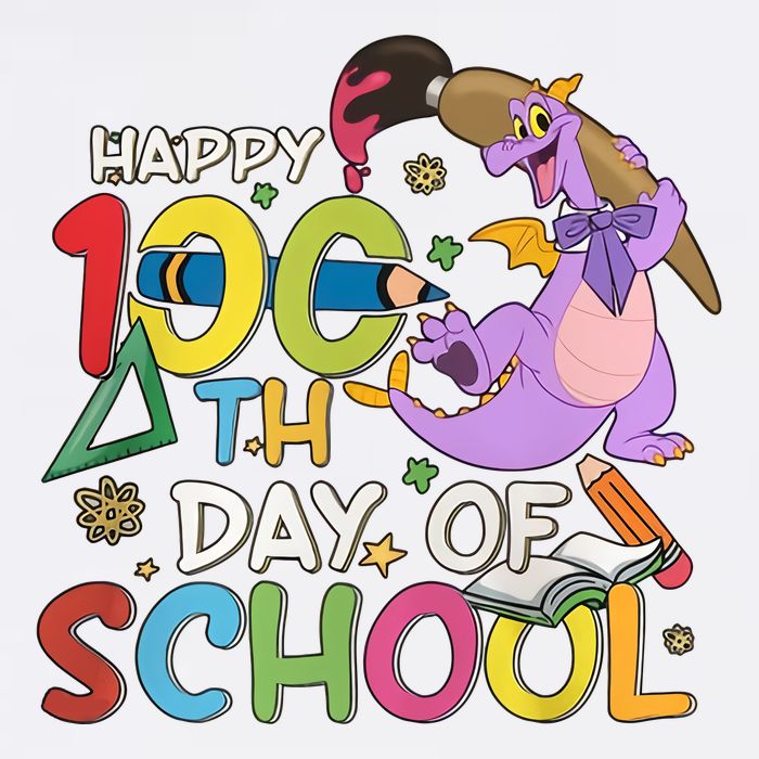 Figgment Happy 100th Days Of School Teacher Funny Student Love Youth Performance Sprint T-Shirt