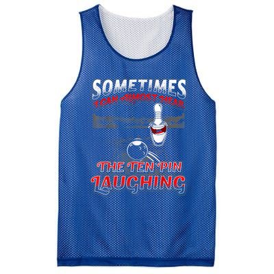 Funny Hear 10 Pin Laughing Gift Funny Bowling Gift Mesh Reversible Basketball Jersey Tank