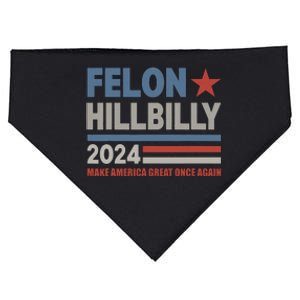 Felon Hillbilly 2024 Trump Vance 2024 2024 Election USA-Made Doggie Bandana