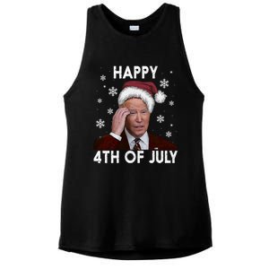 Funny Happy 4th Of July Joe Biden Costume Santa Great Gift Meaningful Gift Ladies PosiCharge Tri-Blend Wicking Tank