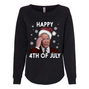 Funny Happy 4th Of July Joe Biden Costume Santa Great Gift Meaningful Gift Womens California Wash Sweatshirt