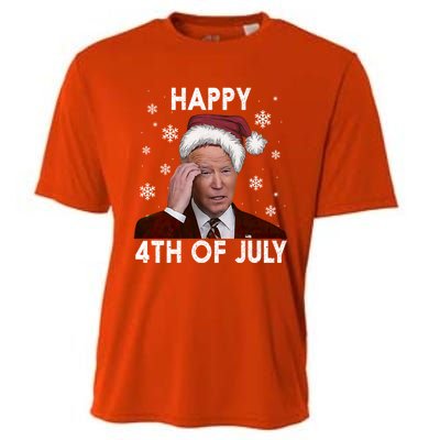 Funny Happy 4th Of July Joe Biden Costume Santa Gift Funny Gift Cooling Performance Crew T-Shirt