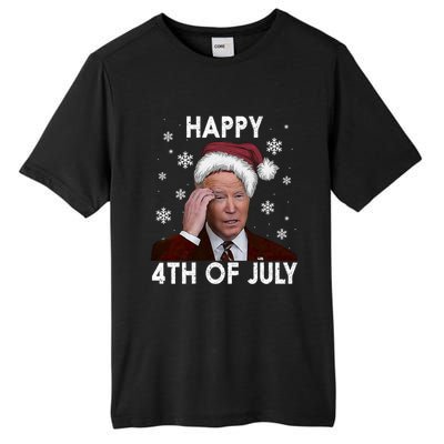 Funny Happy 4th Of July Joe Biden Costume Santa Gift Funny Gift Tall Fusion ChromaSoft Performance T-Shirt