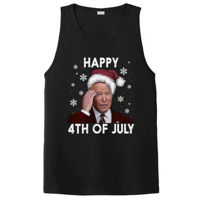 Funny Happy 4th Of July Joe Biden Costume Santa Gift Funny Gift PosiCharge Competitor Tank