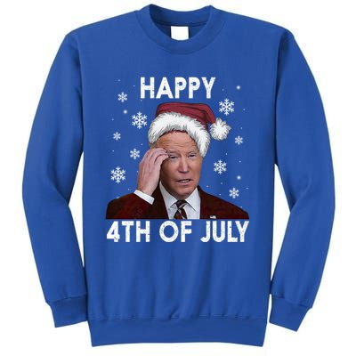 Funny Happy 4th Of July Joe Biden Costume Santa Gift Funny Gift Sweatshirt