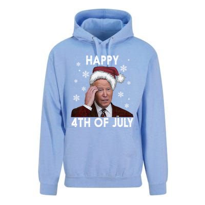 Funny Happy 4th Of July Joe Biden Costume Santa Gift Funny Gift Unisex Surf Hoodie