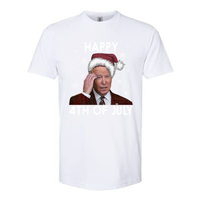 Funny Happy 4th Of July Joe Biden Costume Santa Gift Funny Gift Softstyle® CVC T-Shirt