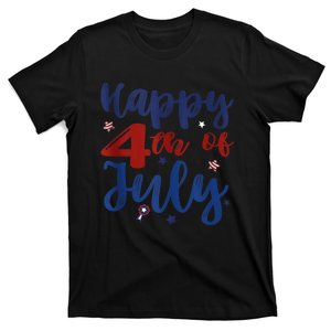 Fireworks Happy 4th Of July US Flag American 4th Of July T-Shirt