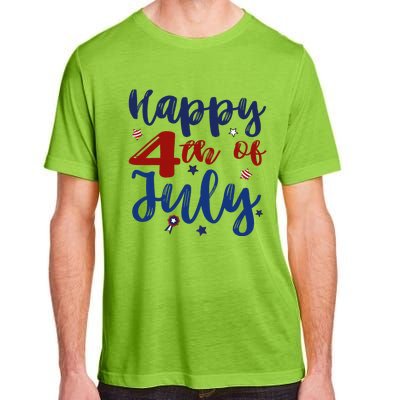 Fireworks Happy 4th Of July US Flag American 4th Of July Adult ChromaSoft Performance T-Shirt