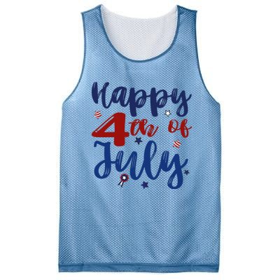 Fireworks Happy 4th Of July US Flag American 4th Of July Mesh Reversible Basketball Jersey Tank