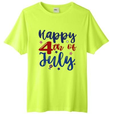 Fireworks Happy 4th Of July US Flag American 4th Of July Tall Fusion ChromaSoft Performance T-Shirt