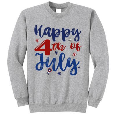 Fireworks Happy 4th Of July US Flag American 4th Of July Sweatshirt