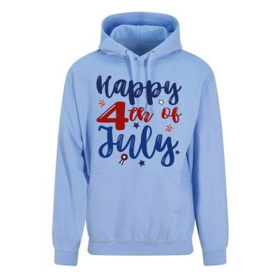 Fireworks Happy 4th Of July US Flag American 4th Of July Unisex Surf Hoodie